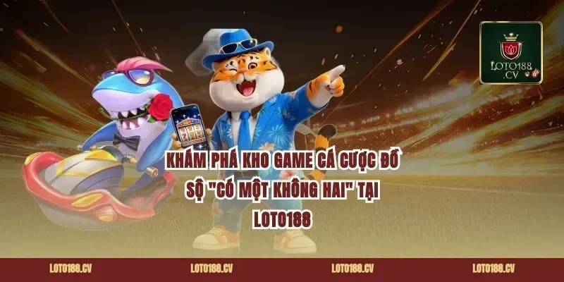 Khám phá kho game cá cược đồ sộ "có một không hai" tại Loto188
