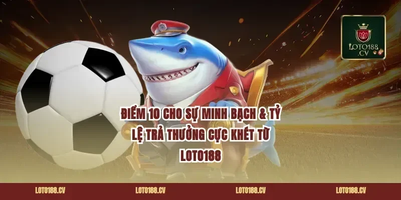 Điểm 10 cho sự minh bạch & Tỷ lệ trả thưởng cực khét từ Loto188